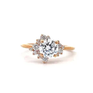 1 1/3 ctw celestial diamond halo engagement ring