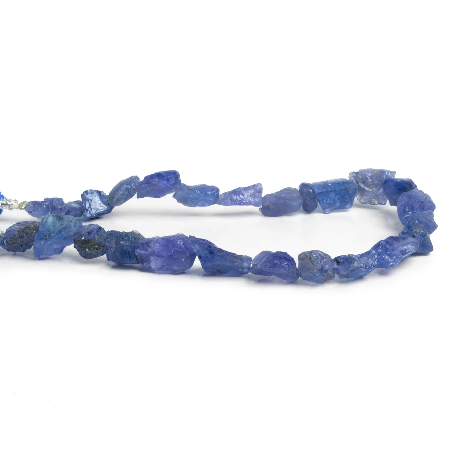 10x7mm Tanzanite Natural Crystals 7.5 inch 24 beads