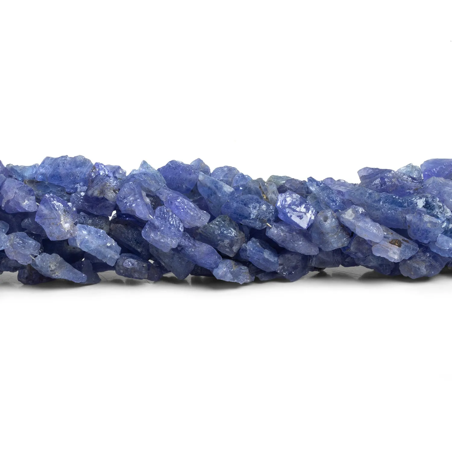 10x7mm Tanzanite Natural Crystals 7.5 inch 24 beads