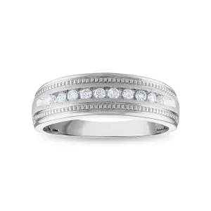 1/4 CTW Diamond Wedding Ring in 10KT White Gold