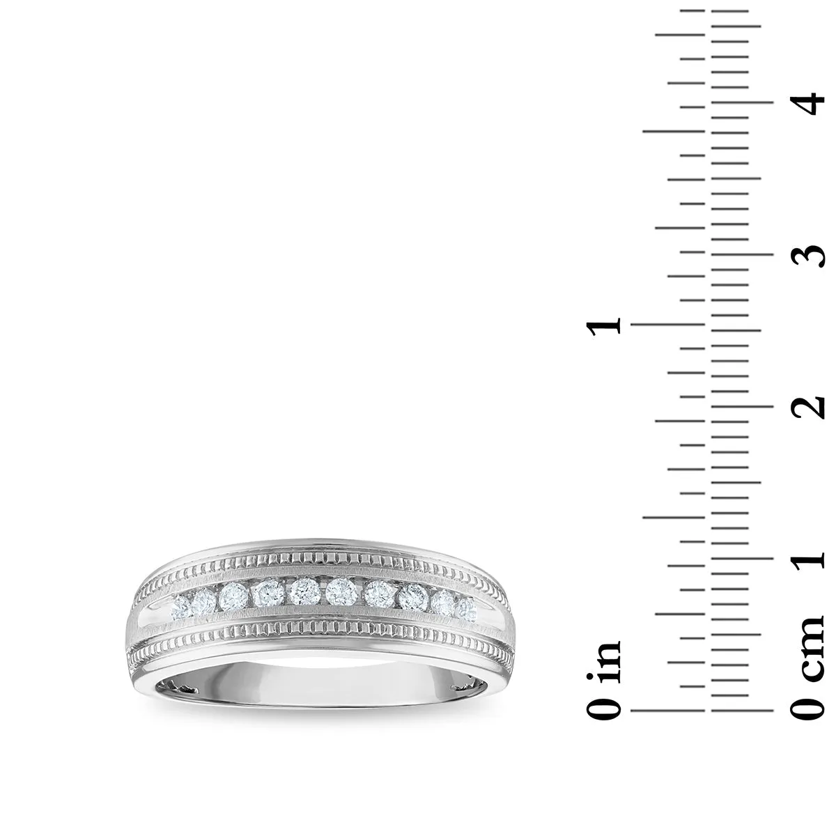 1/4 CTW Diamond Wedding Ring in 10KT White Gold