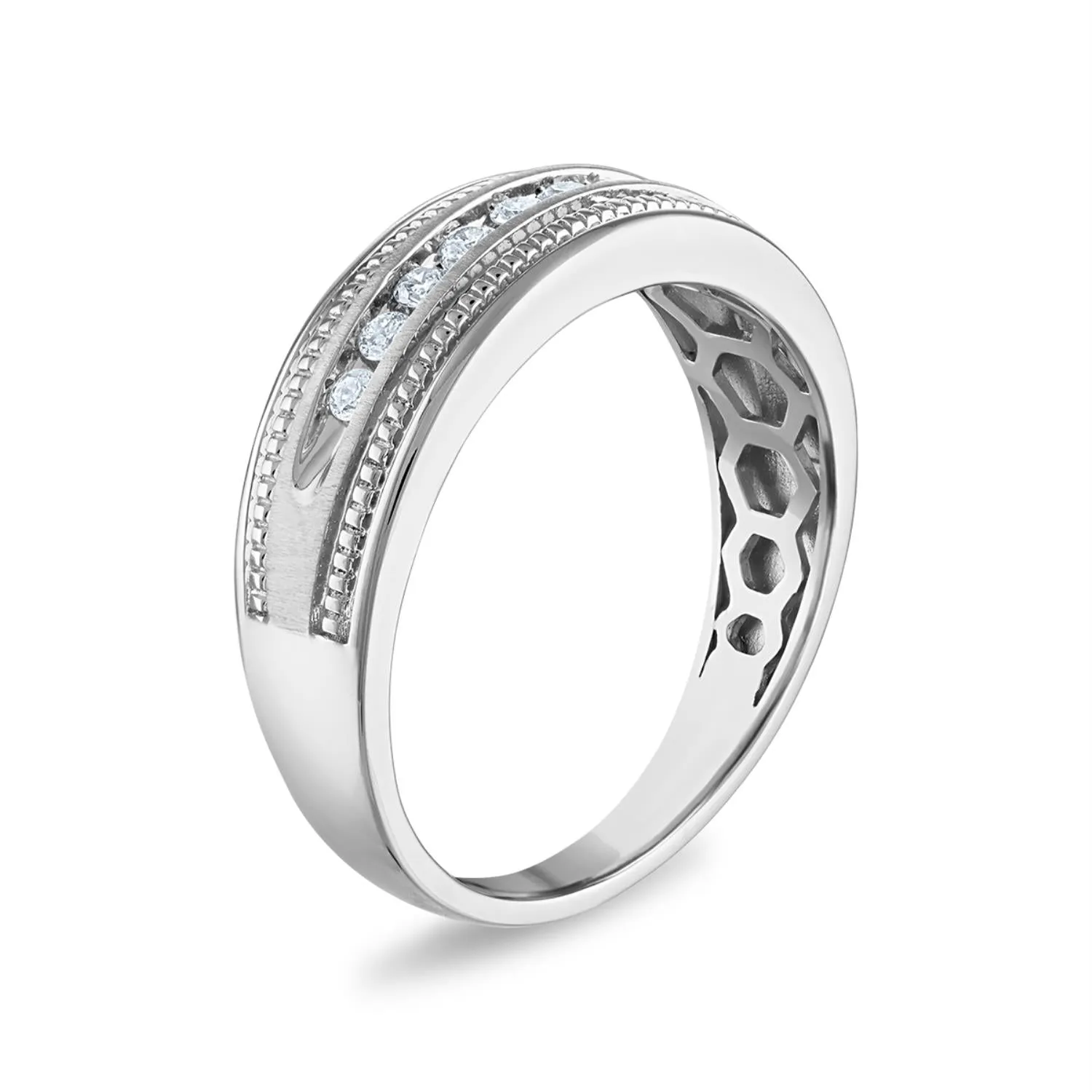 1/4 CTW Diamond Wedding Ring in 10KT White Gold