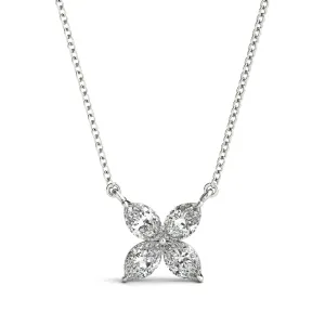 14K Marquise Diamond Necklace / Pendant