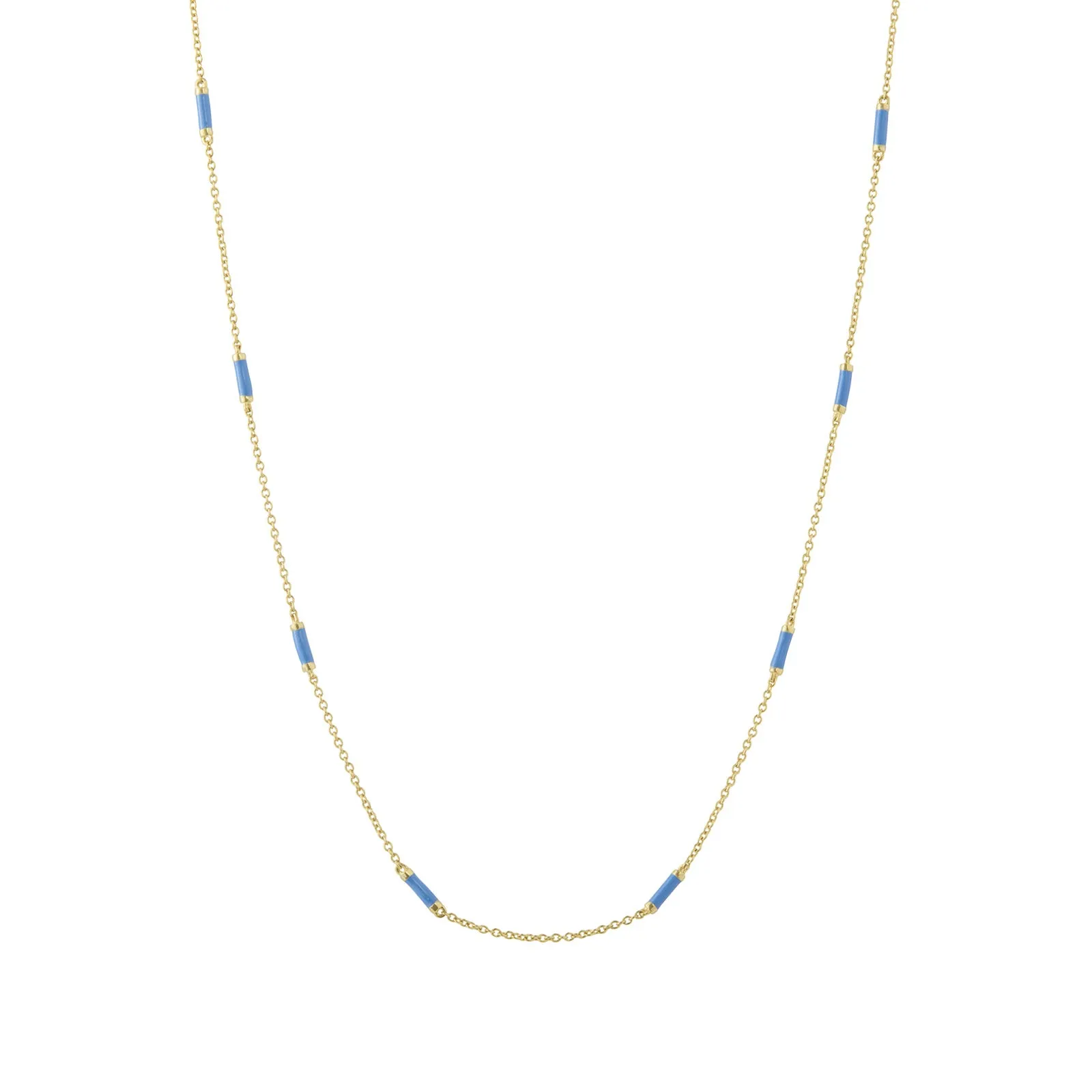 16" Lapis Bar Chain Necklace