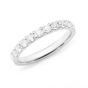 18ct Claw Set Diamond Wedding Ring