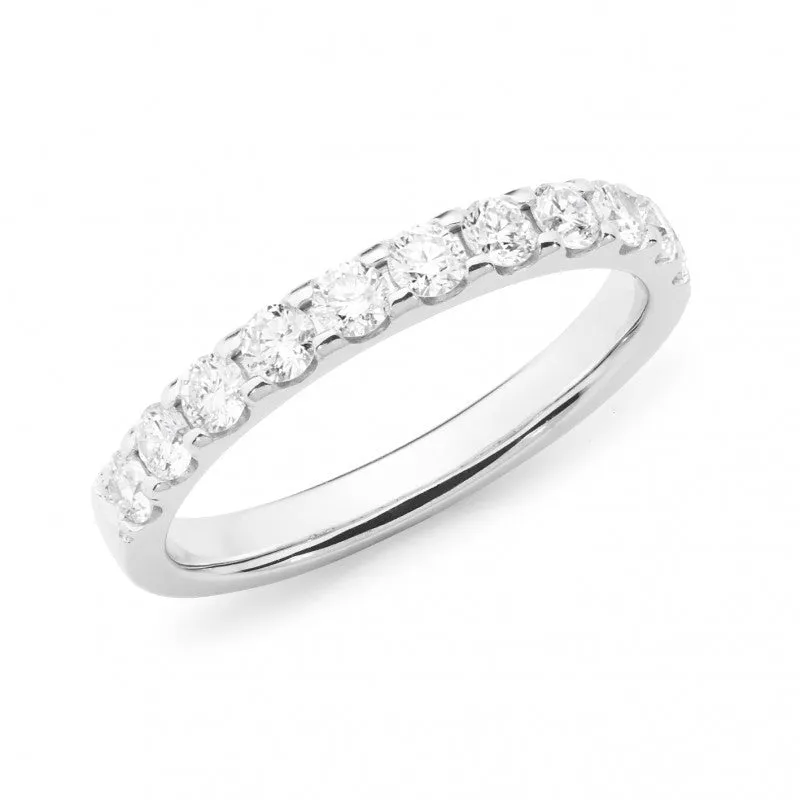 18ct Claw Set Diamond Wedding Ring