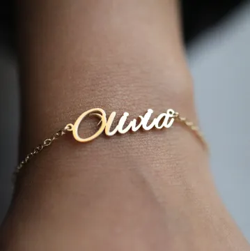 18K Gold-Filled Custom Name Bracelet