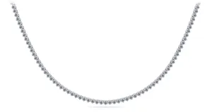 3 Prong Riviera Lab-Grown Diamond Necklace with 14.52 ct.(finished) 3.2mm