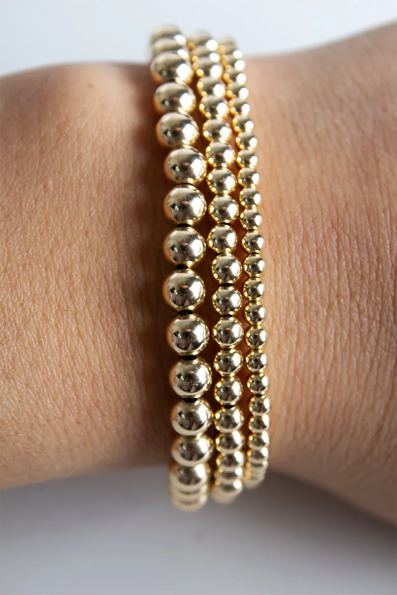 5mm Bead Bracelet - Gold Filled