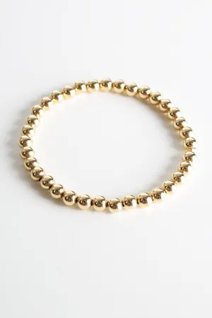 5mm Bead Bracelet - Gold Filled