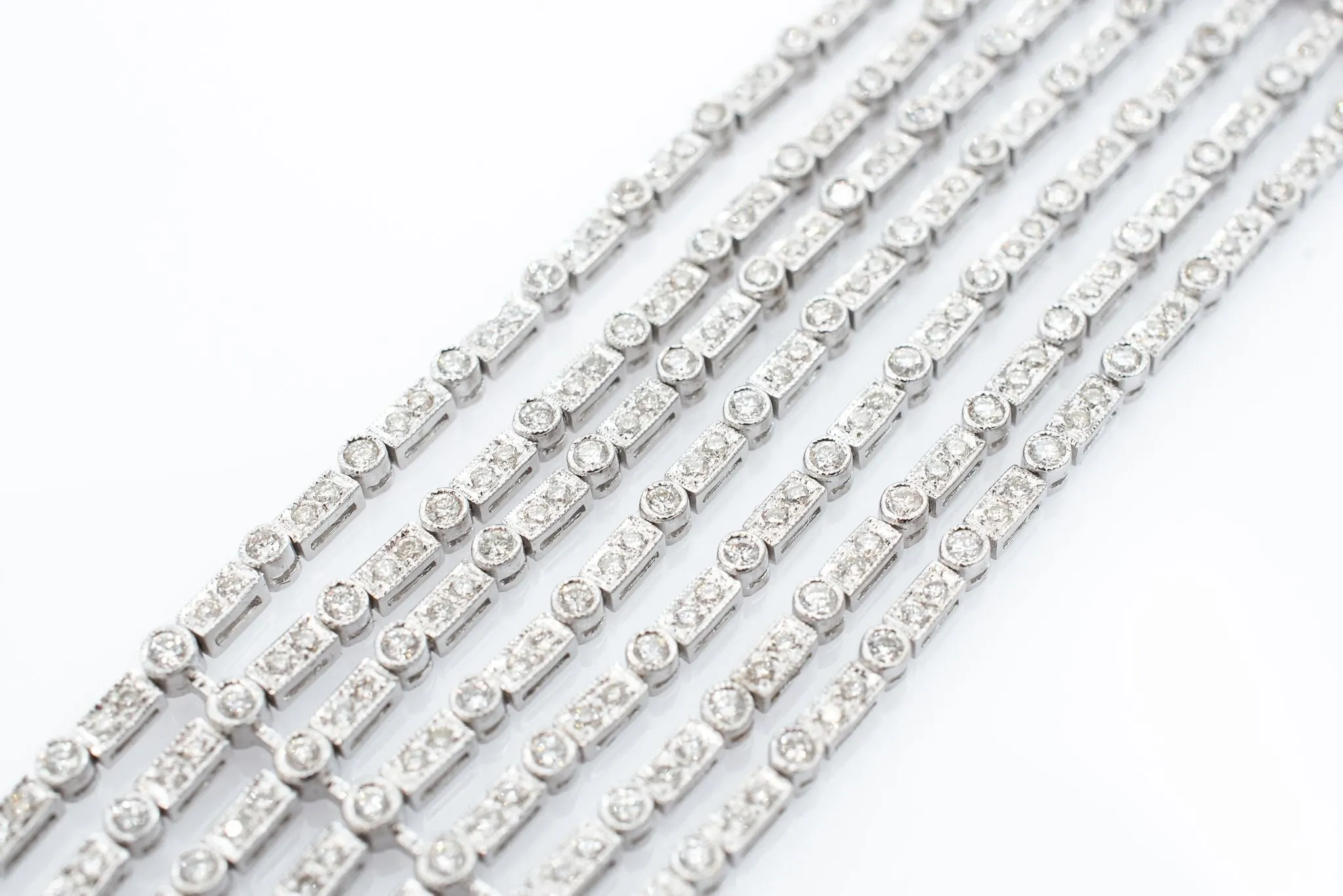 7 Strand 8 ctw Diamond Bracelet