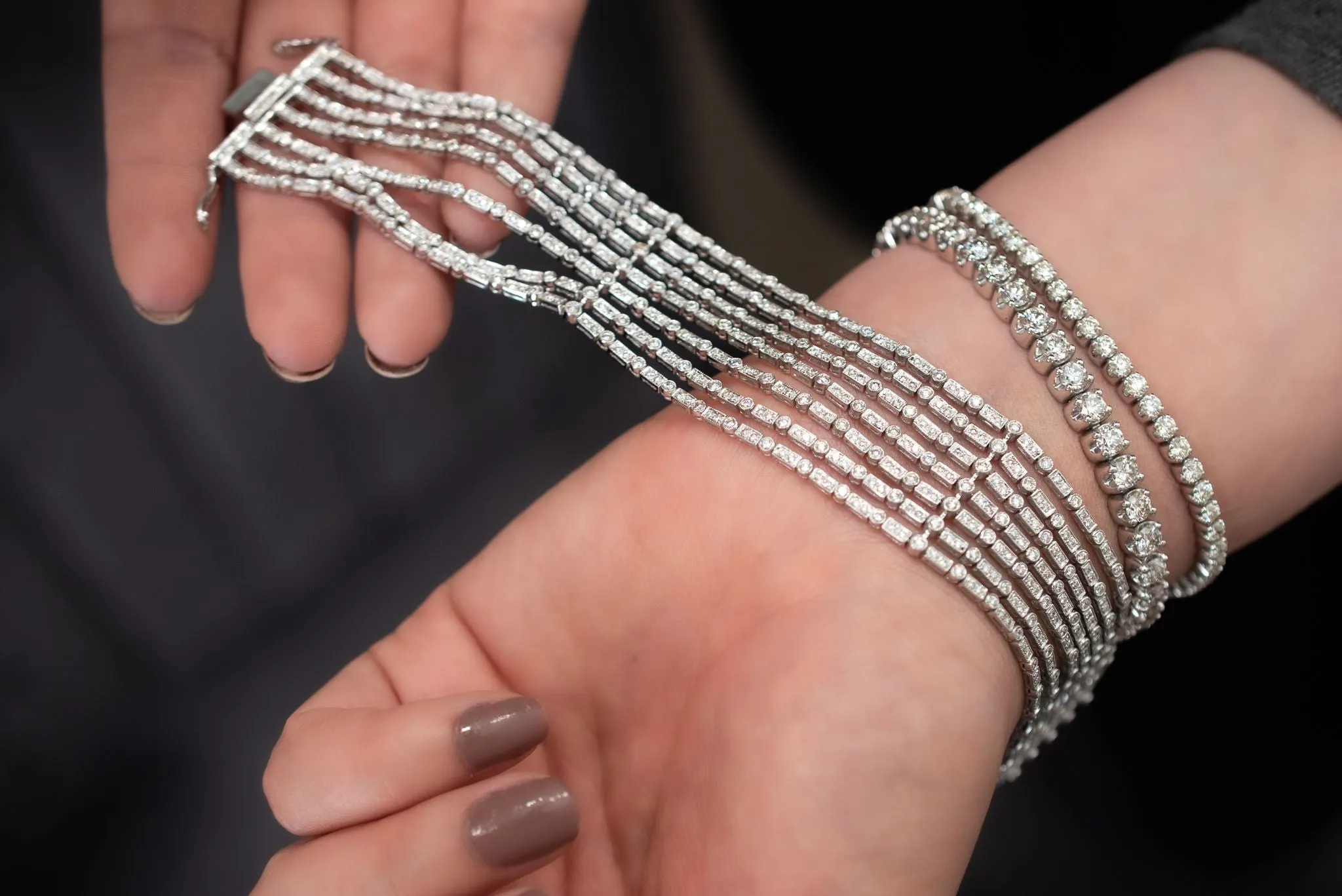 7 Strand 8 ctw Diamond Bracelet