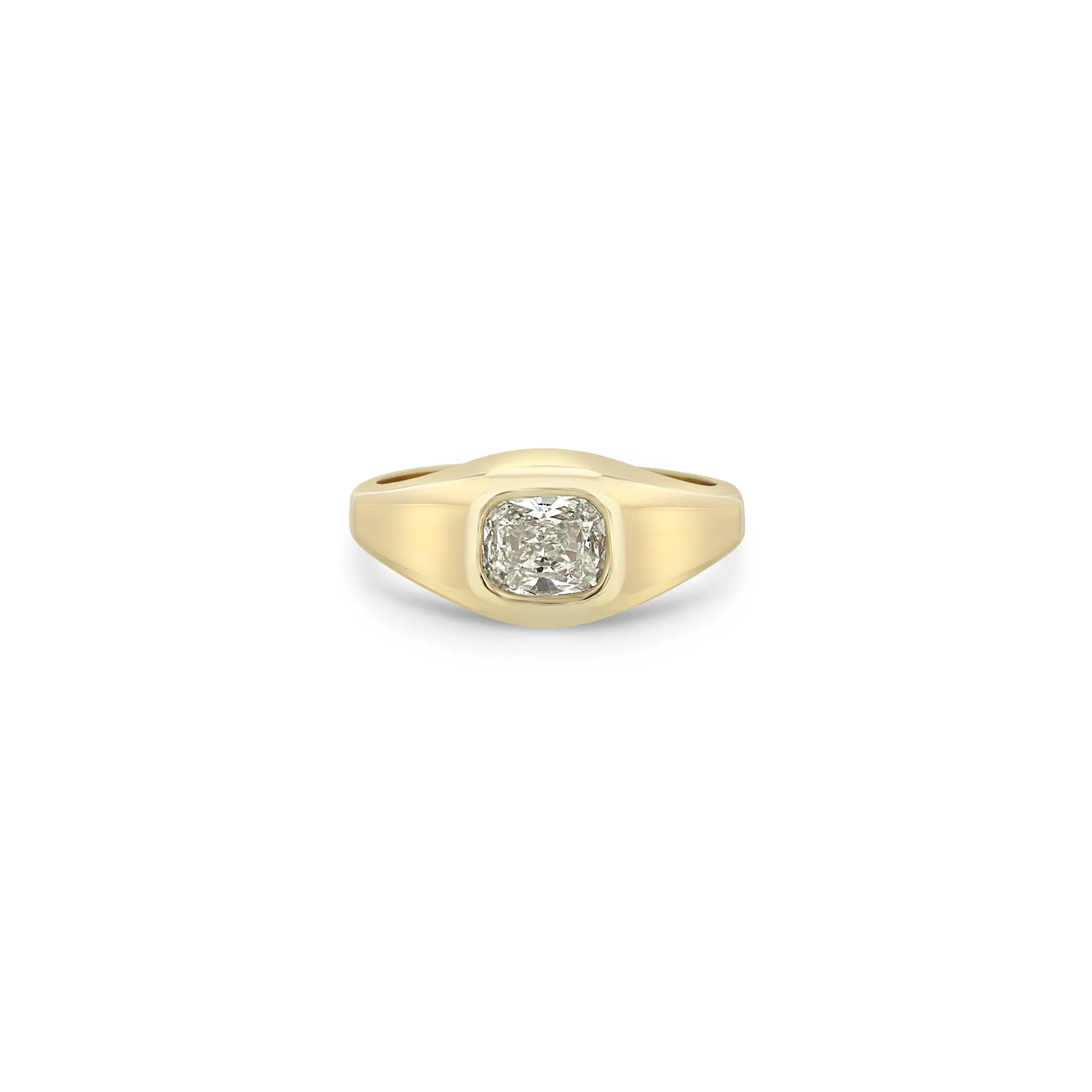 .77 ctw Radiant Cut Diamond Signet Ring