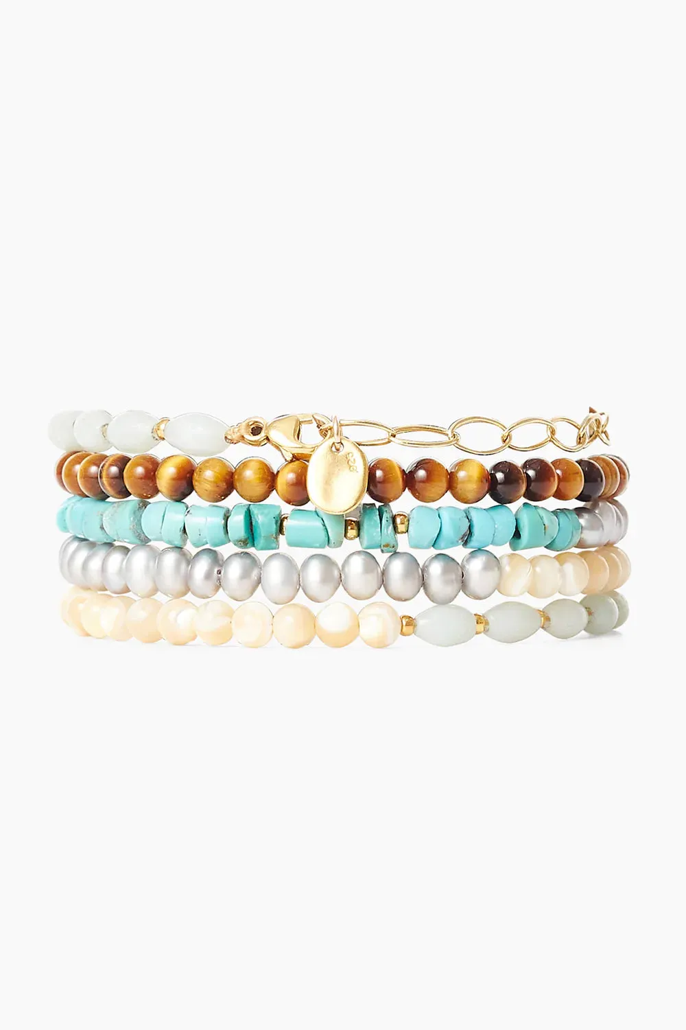 Amazonite Turquoise Mix Wrap Bracelet