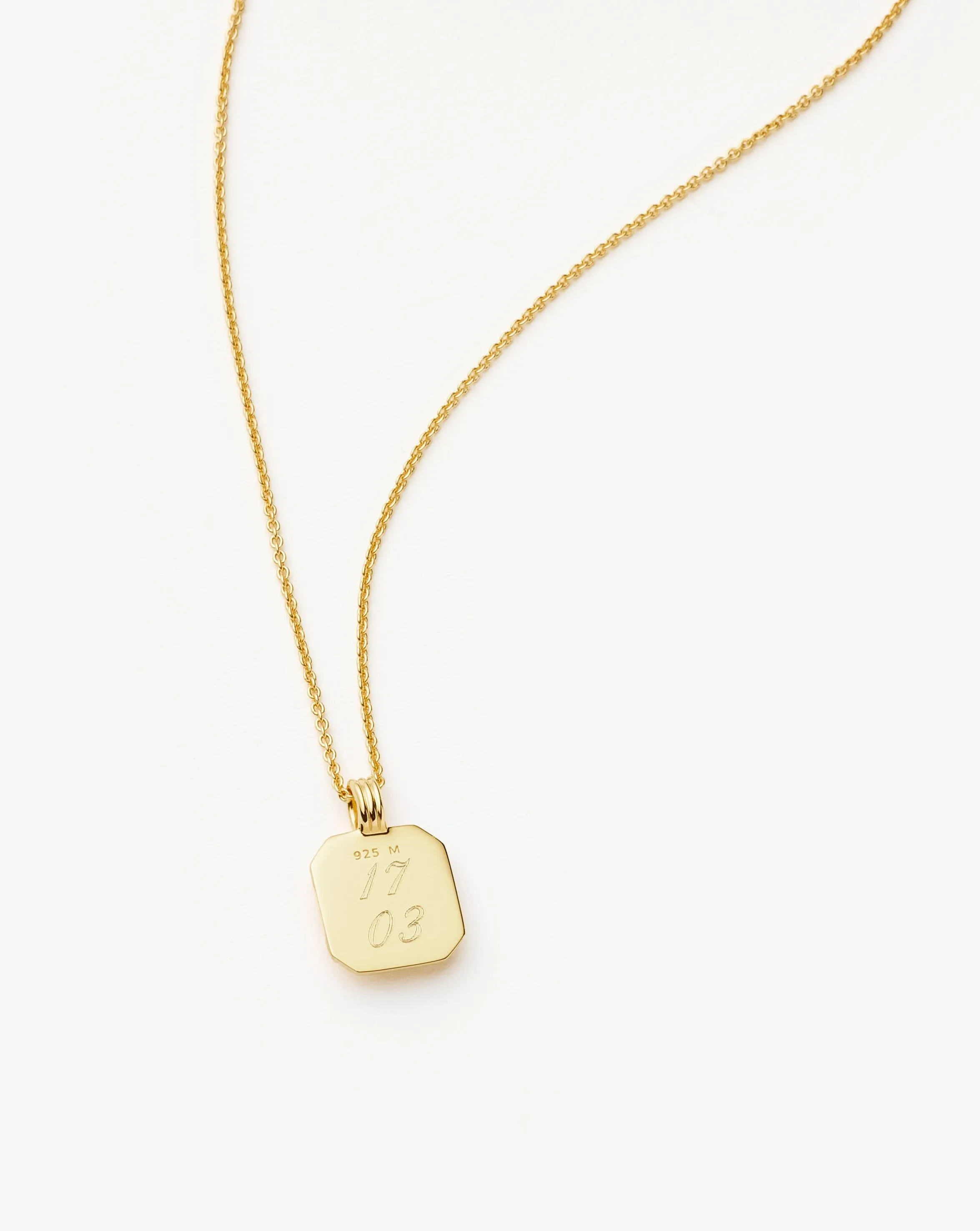 April Birthstone Pendant Necklace | 18ct Gold Vermeil/Crystal