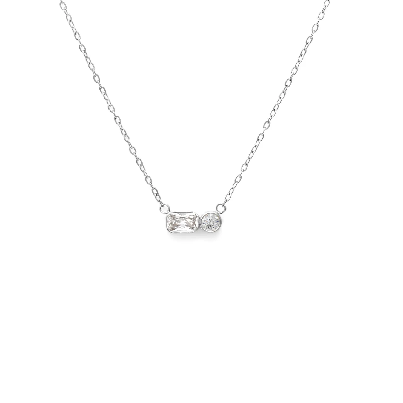 April Diamond Birthstone Gift Set - Silver