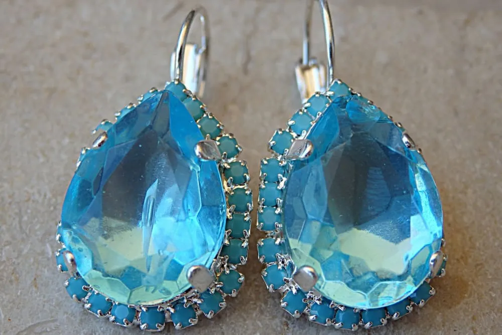 Aqua  Earrings