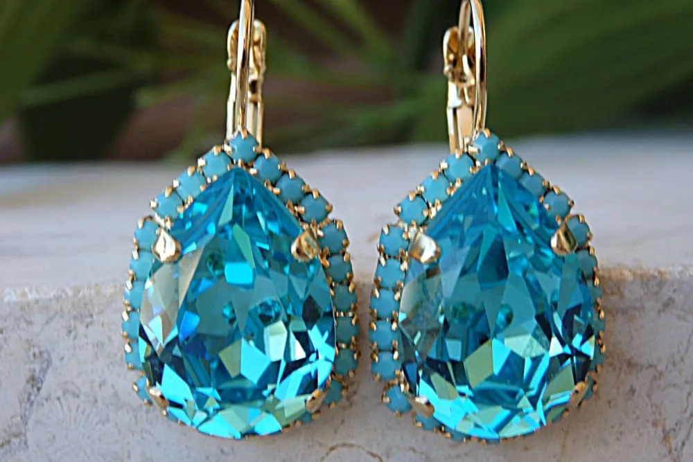 Aqua  Earrings