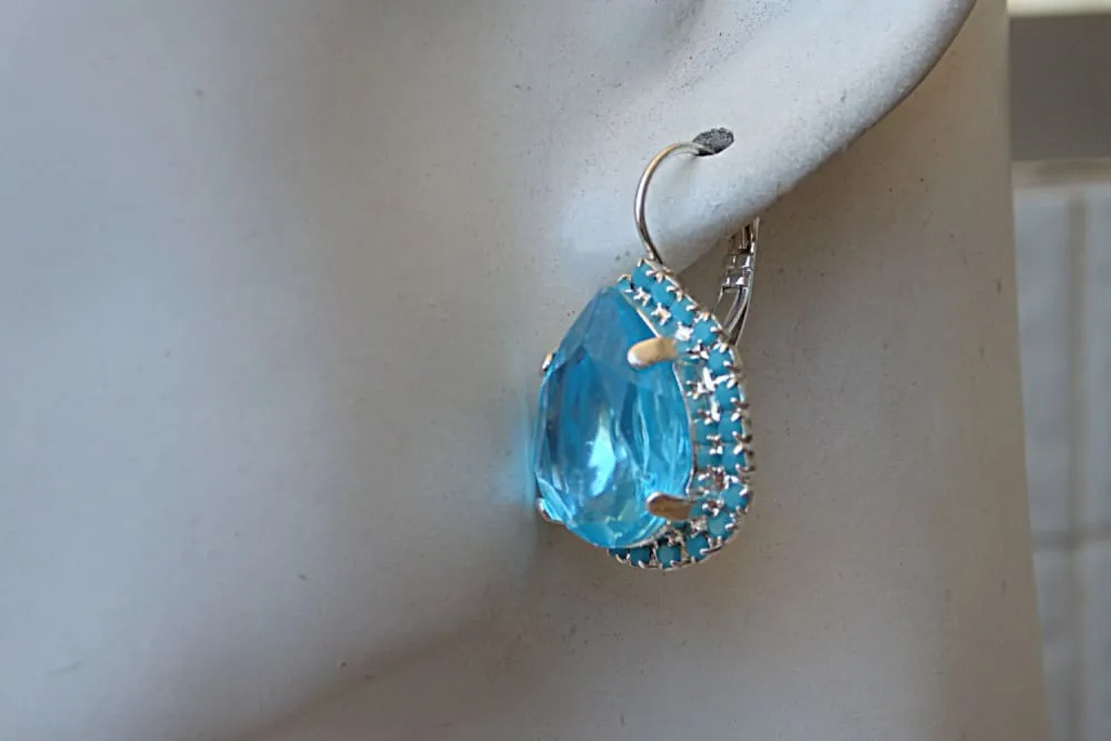 Aqua  Earrings