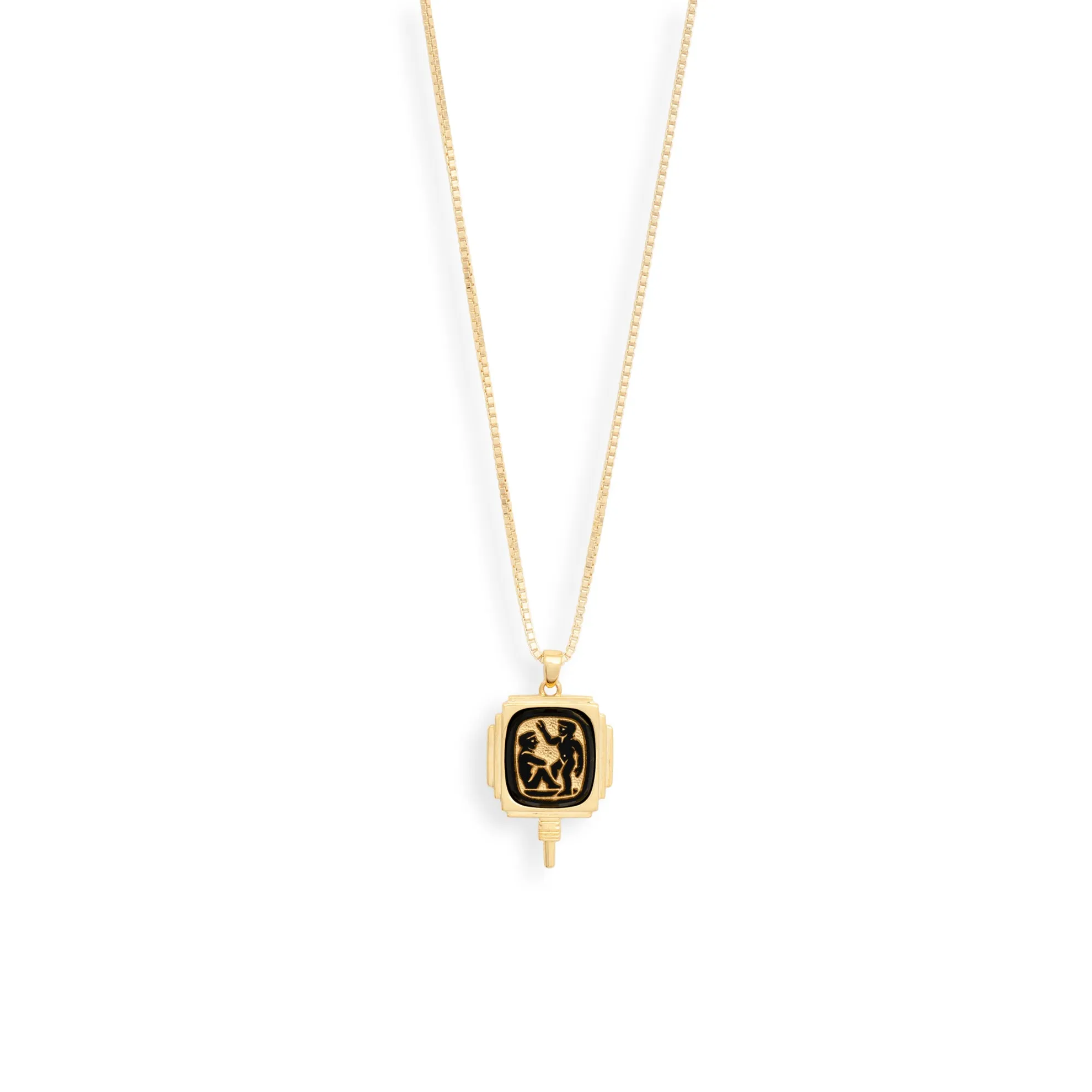 Art Deco Zodiac Pendant Necklace