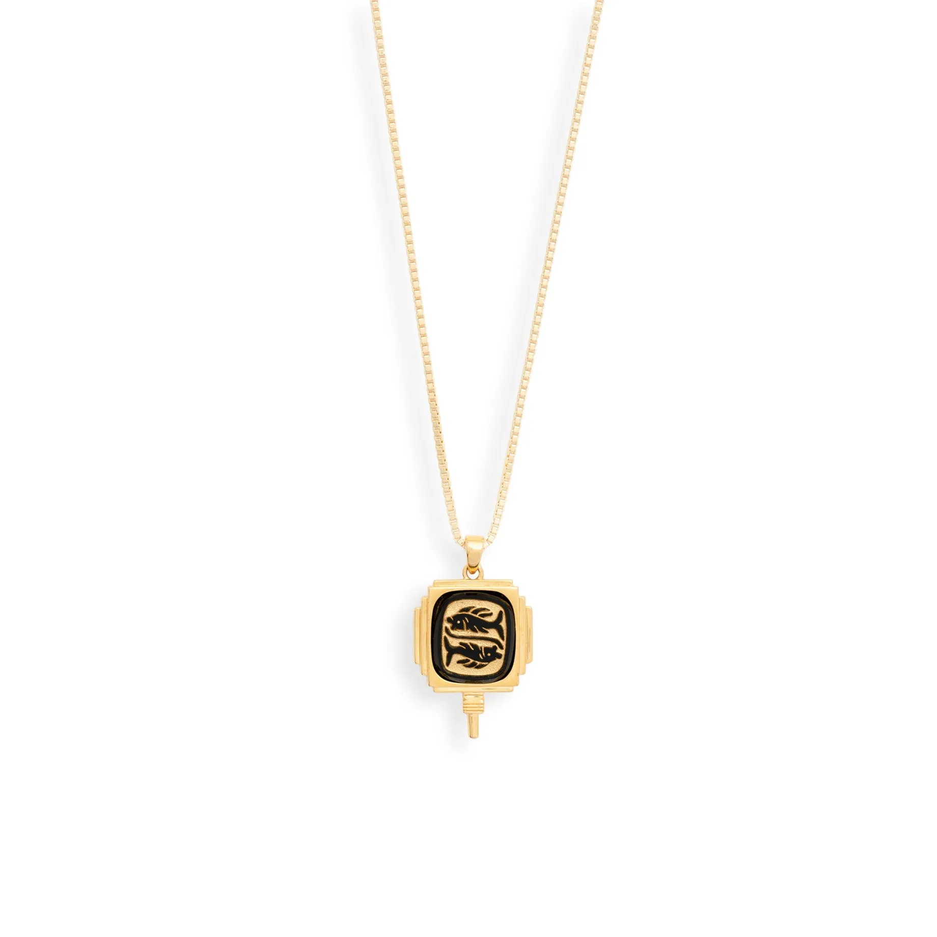 Art Deco Zodiac Pendant Necklace