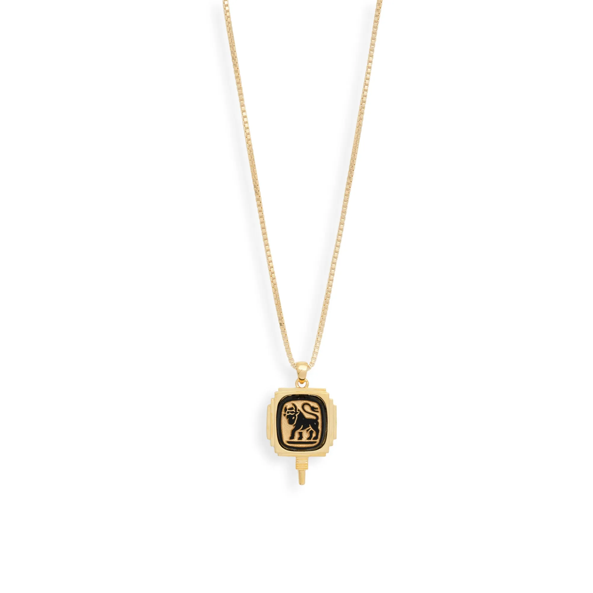 Art Deco Zodiac Pendant Necklace