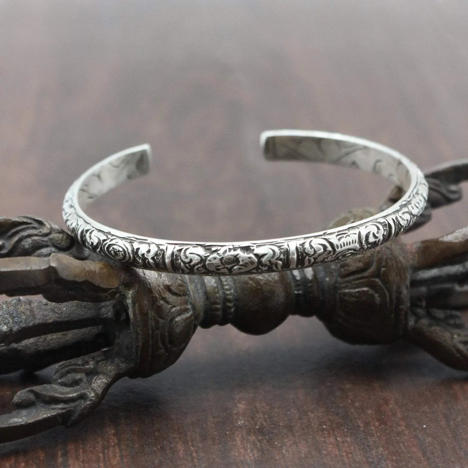 Auspicious Blessings Cuff Bracelet