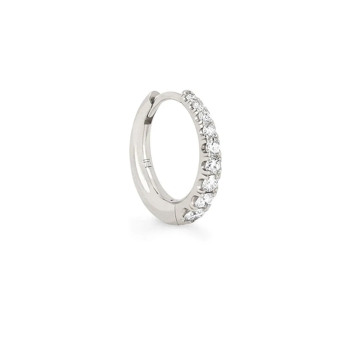 Baby Crescent Pavé Unity Hoops