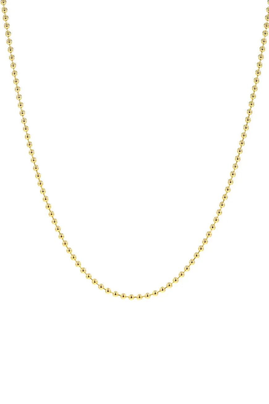 Bead Chain ~ Gold Overlay