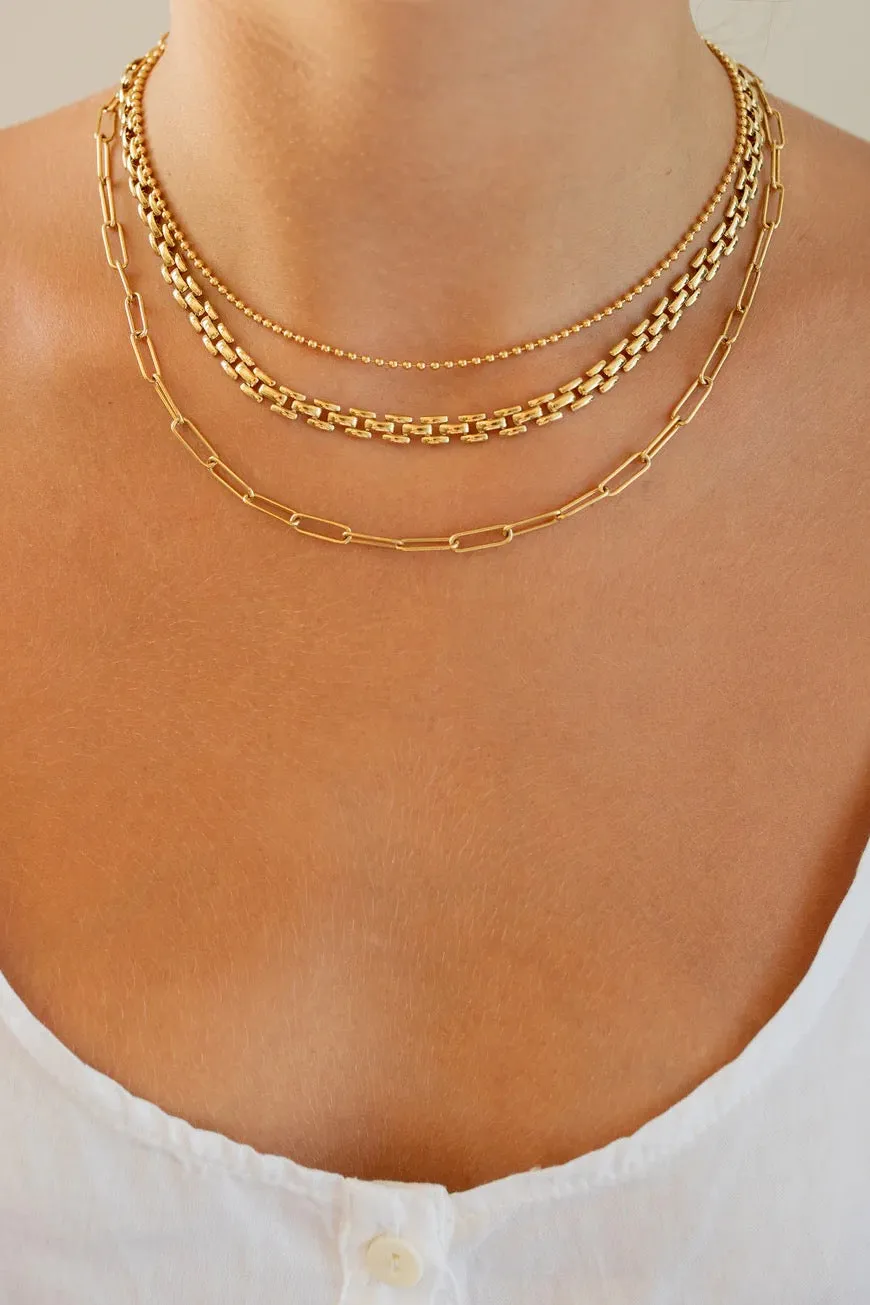 Bead Chain ~ Gold Overlay