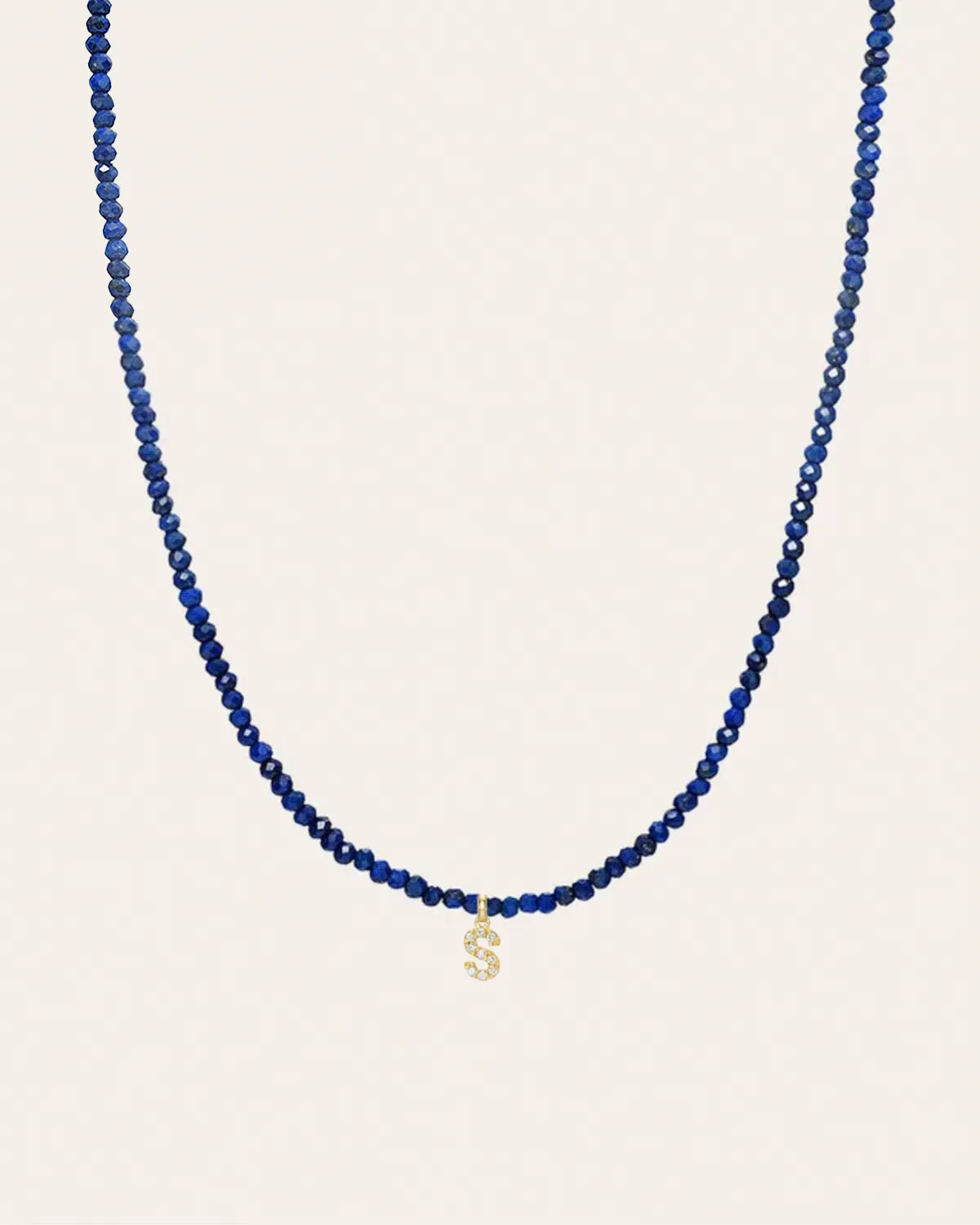 Blue Lapis Bead Necklace