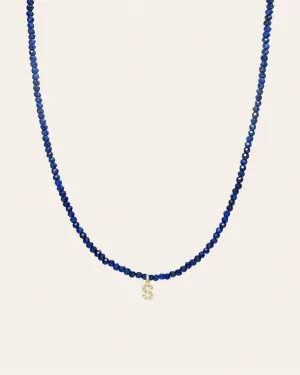 Blue Lapis Bead Necklace