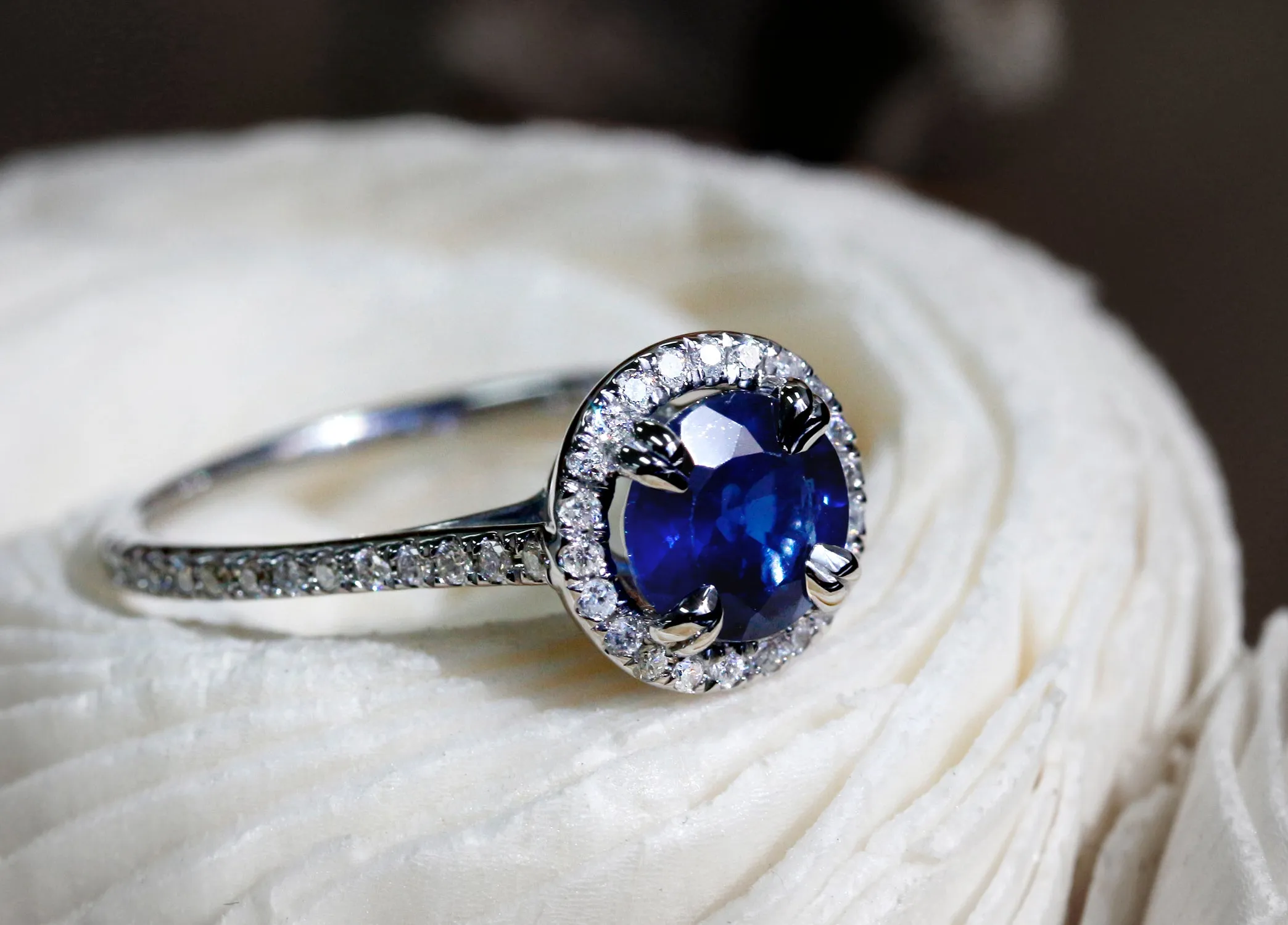 Blue Sapphire Halo