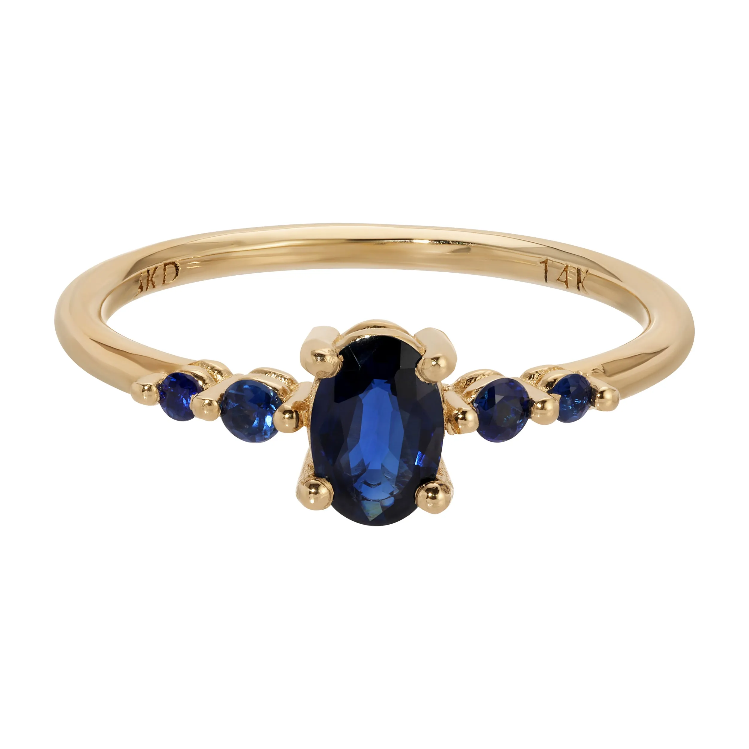 Blue Sapphire Pebble Ring (ready to ship option)*