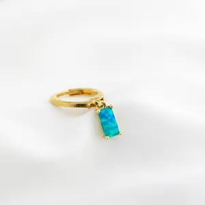 Bohemian Blue Opal Cubic Earring