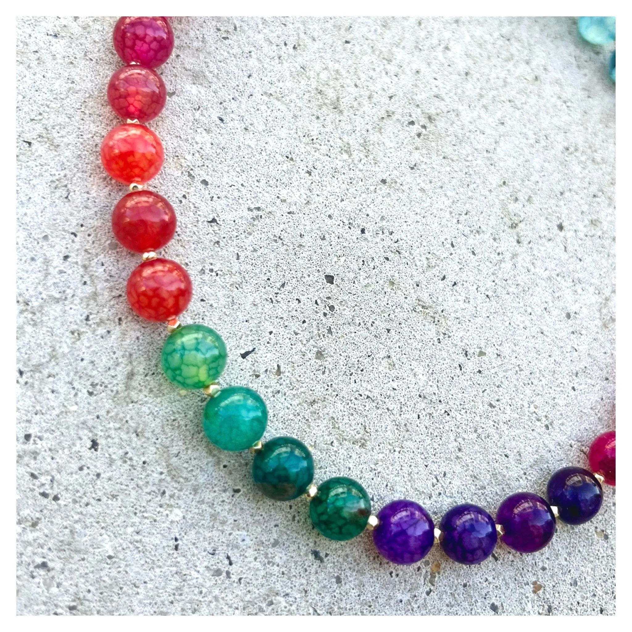 Brights Multi Dragibus Balls Necklace