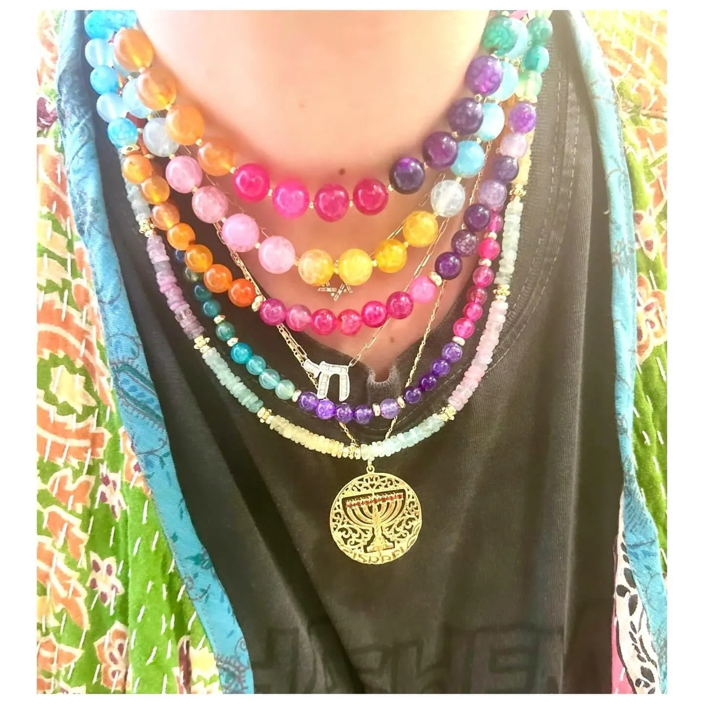 Brights Multi Dragibus Balls Necklace