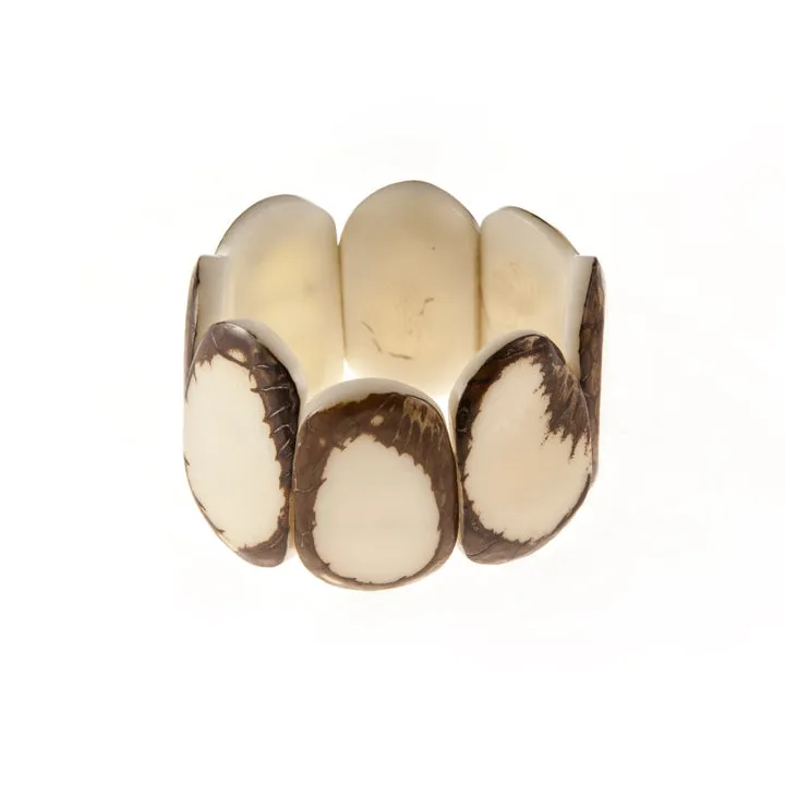 Carved Natural Ivory Bracelet by Tagua