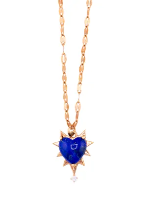 Catch You Lapis Heart Necklace