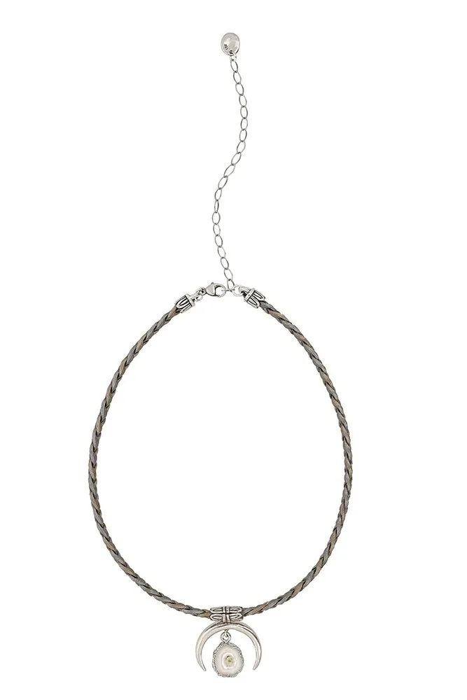 Chan Luu Gray Solar Quartz Choker