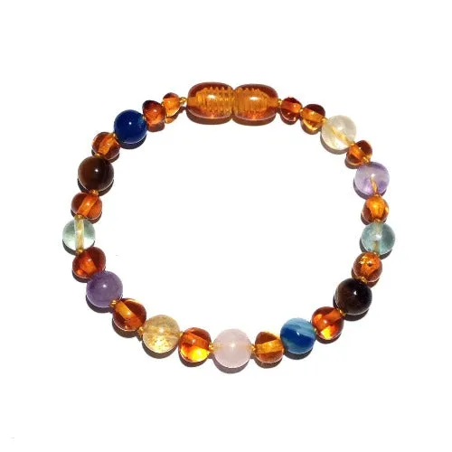 Child Solace Amber Gemstone Anxiety Stress Anklet Bracelet