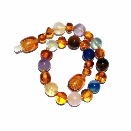 Child Solace Amber Gemstone Anxiety Stress Anklet Bracelet