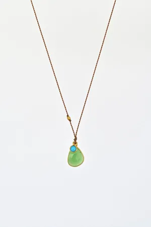 Chrysoprase   Turquoise Necklace