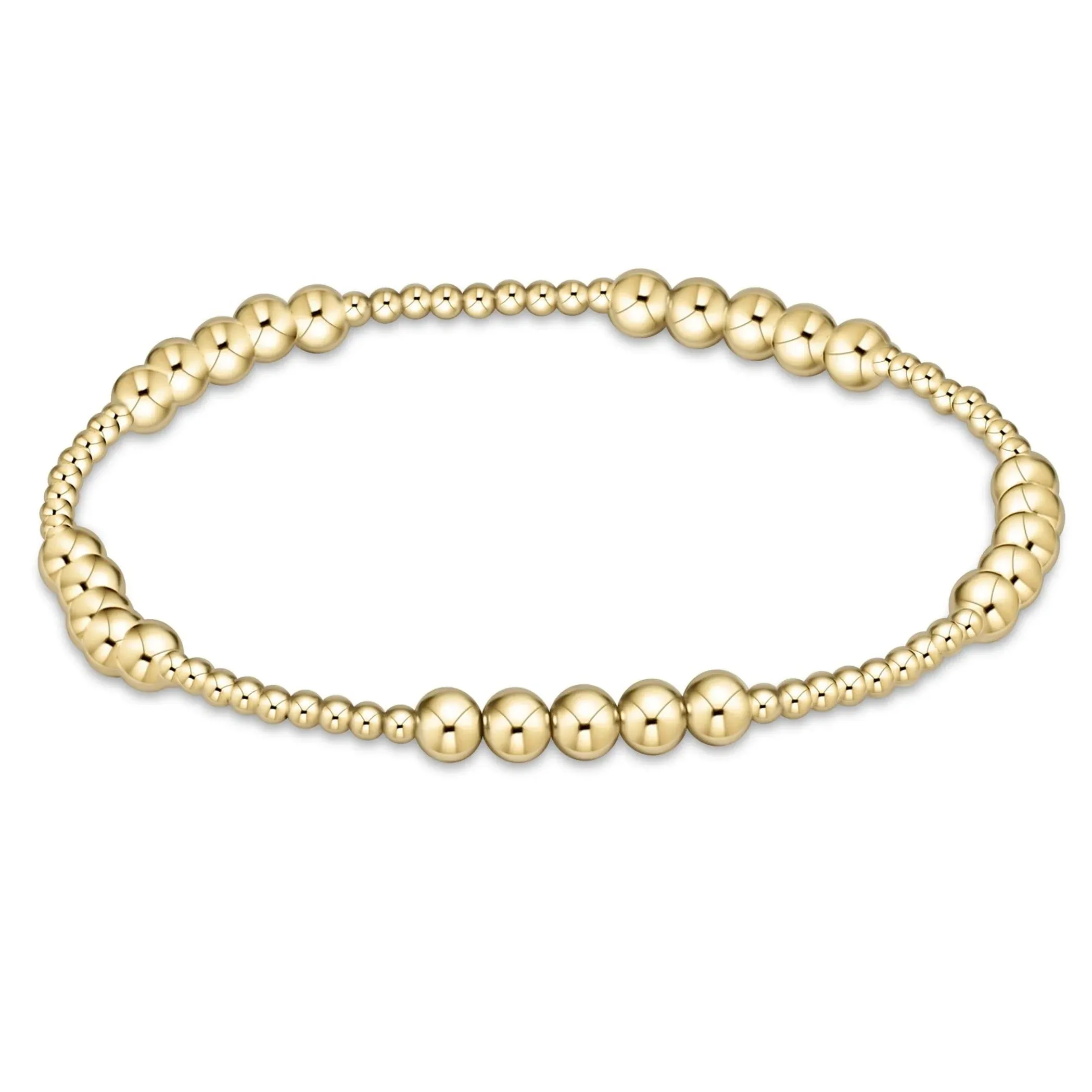 Classic Blissful Pattern 2mm Bracelet 4mm Gold