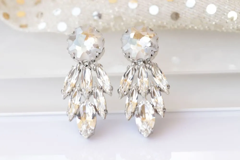 CRYSTAL WEDDING EARRINGS