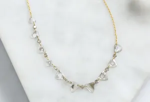 Custom Diamond Slice Pennant Necklace