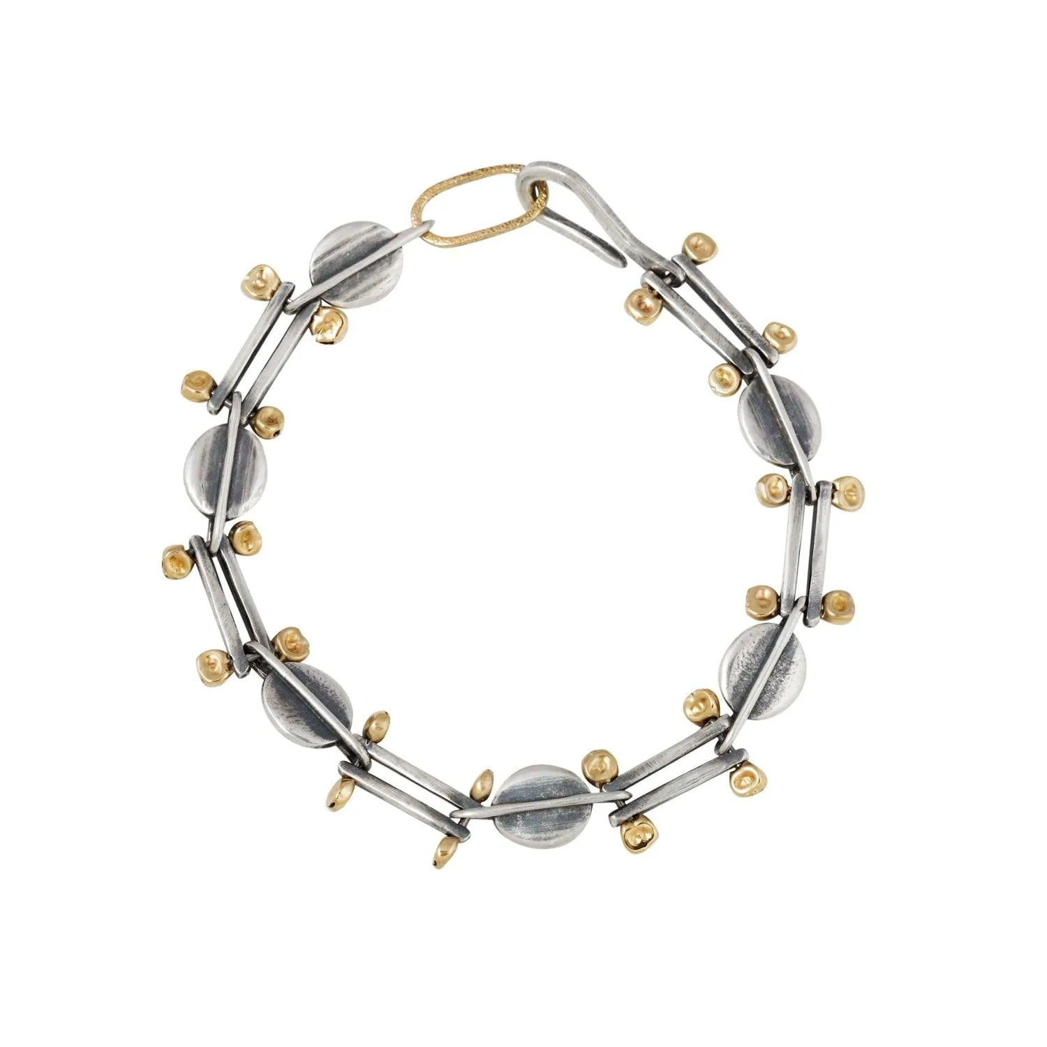 Desert Deco Chain Bracelet - 18k and Sterling Silver