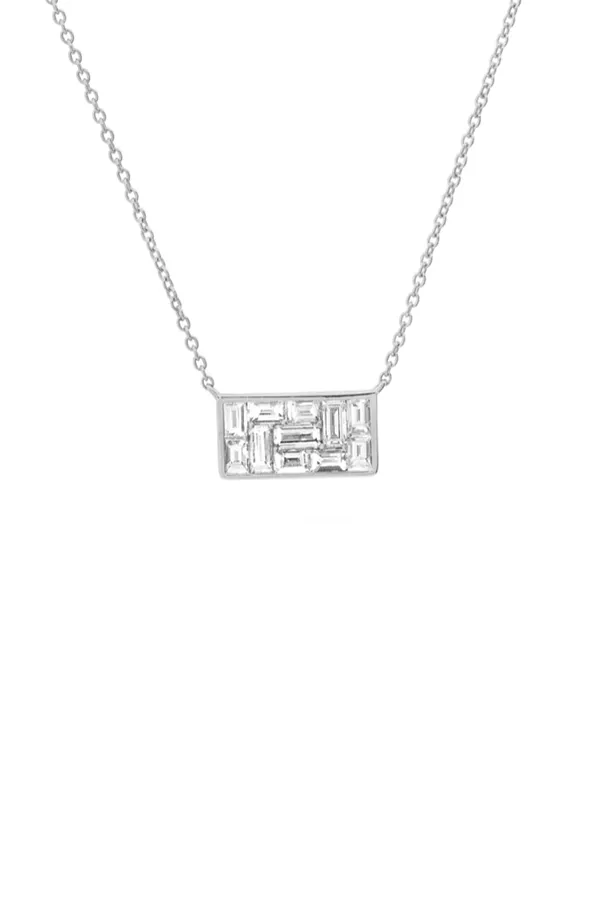 Diamond Rectangle Illusion Necklace