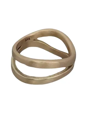 Double Wave Gold Ring