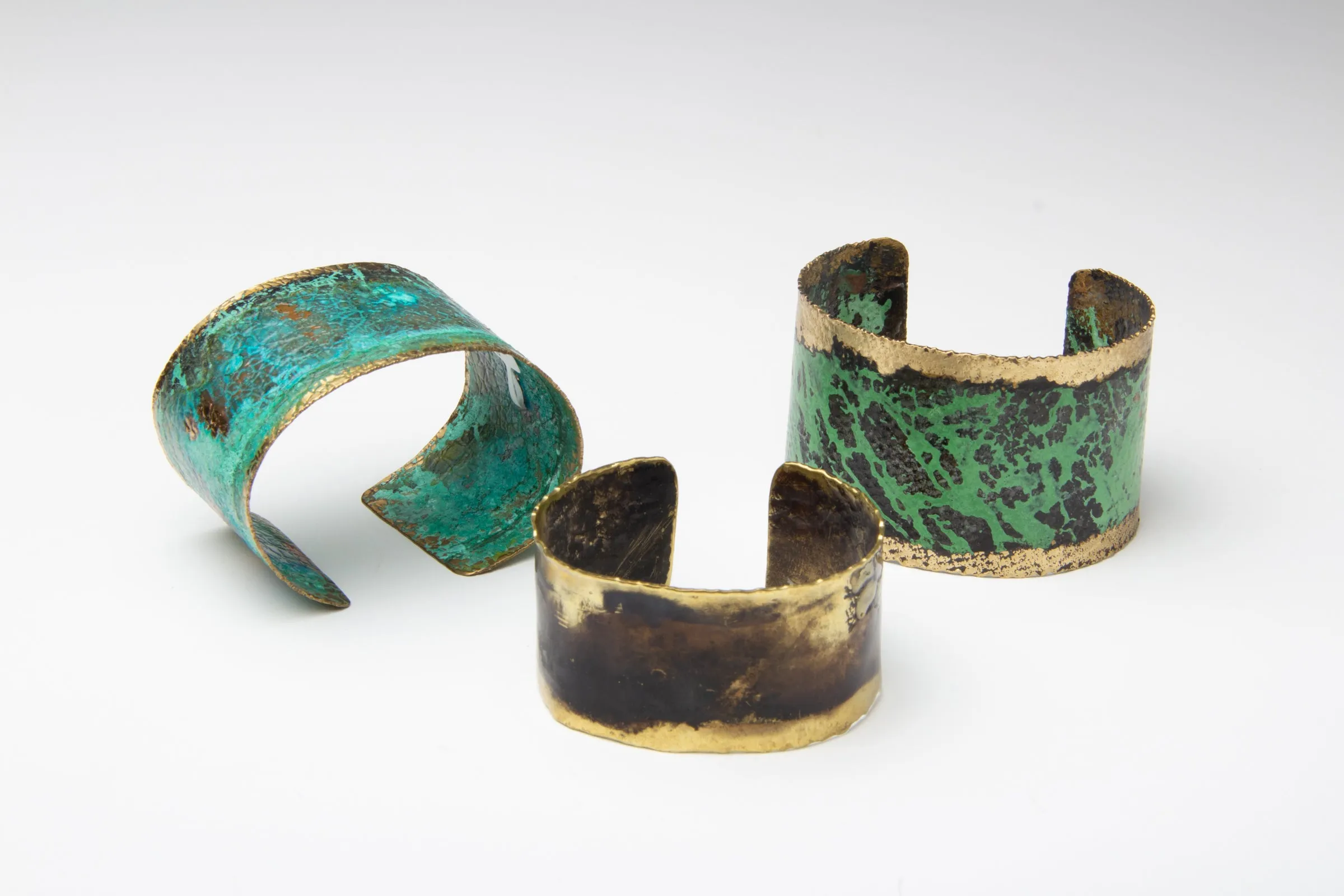 Embossed and Patinated Cuff Bracelet